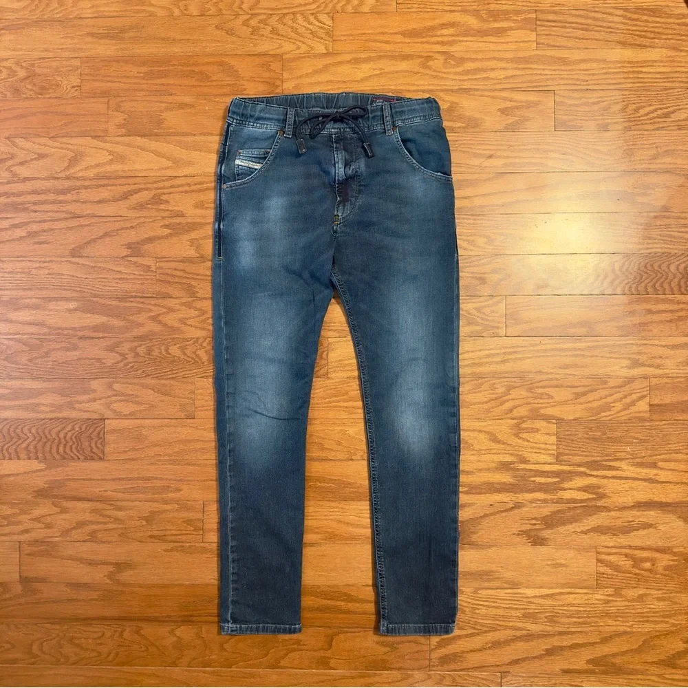 Diesel Krooley tapered drawstring dark denim faded - Picture 1 of 6